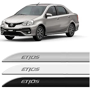 Friso Lateral Etios Branco Polar