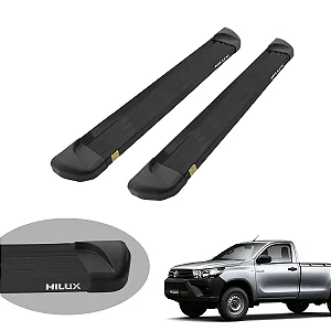 Estribo  Alumínio Preto Plataforma Cabine Simples 2016