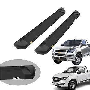 Estribo Alumínio Preto Track S10 Cabine Simples 2012