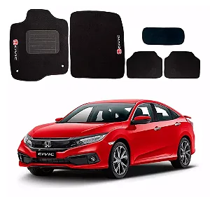 Tapete Personalizado Honda New Civic 2017 Preto