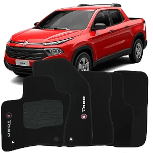Tapete Personalizado Fiat Toro Preto