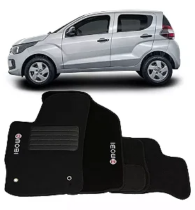 Tapete de Carpete Fiat Mobi Preto