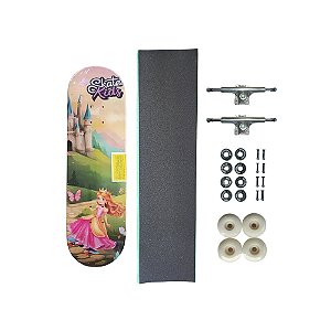 Skate de marfim infantil COMPLETO mini model SKATE KIDS Princess