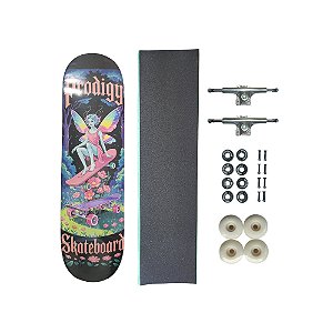 Skate de marfim juvenil completo PRODIGY SKATEBOARDS Fairy