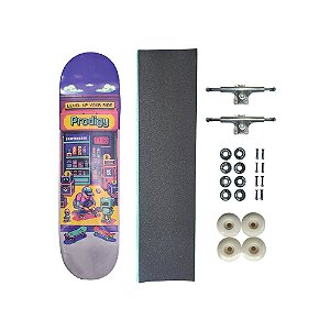 Skate de marfim juvenil completo PRODIGY SKATEBOARDS Level UP