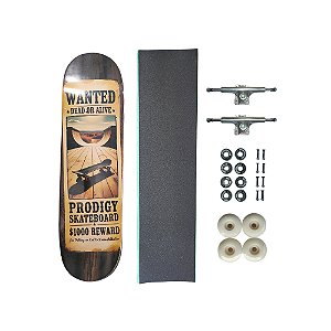 Skate de marfim juvenil completo PRODIGY SKATEBOARDS Wanted