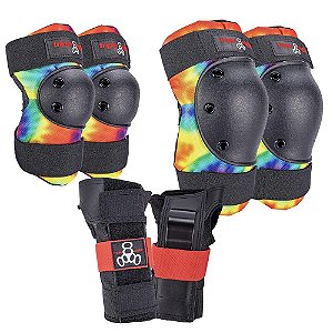 Kit de proteção de skate Triple8 TyeDye