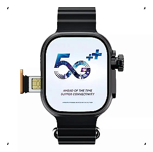 Relógio Unissex Smartwatch Ultra 3 IA 5G - Microwear cores variadas