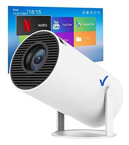 Smart Projetor Home Cinema 4K - Branco