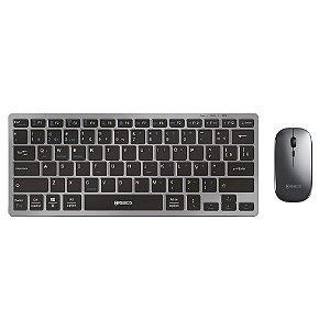 KIT Teclado & Mouse Brushed Black - Hrebos