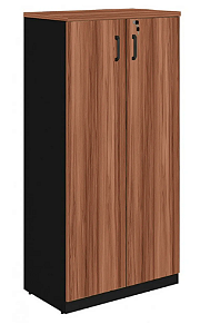 ARMÁRIO ALTO FECHADO COM 02 PORTAS - 1,61X0,80X0,45M - MALAGA/PRETO
