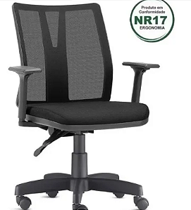 CADEIRA ERGONÔMICA ADDIT DIRETOR REGULÁVEL CORANO PARA ESCRITÓRIO HOME-OFFICE COM RODINHAS FRISOKAR