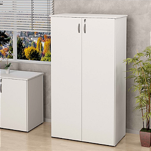 Armário Alto Fechado Com 2 Portas - Branco
