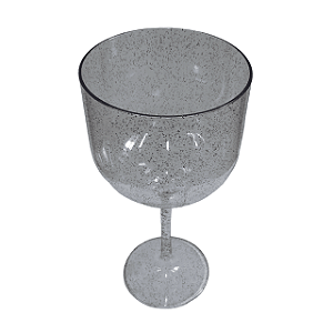TAÇA DE GIN ACRILICO COM GLITER 580ml