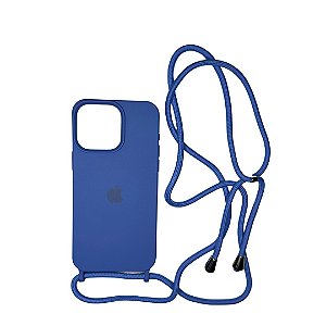 CAPA CASE ANTI-IMPACTO C/ ALCA IPHONE 13 AZUL