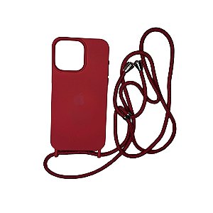 CAPA CASE ANTI-IMPACTO C/ ALCA IPHONE 13 VERMELHO