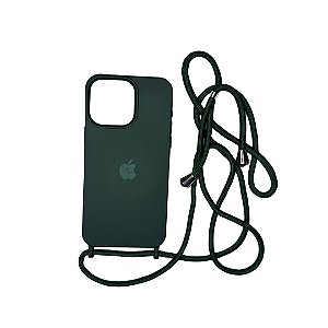 CAPA CASE ANTI-IMPACTO C/ ALCA IPHONE 13 PRO MAX VERDE ESCUR