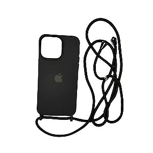 CAPA CASE ANTI-IMPACTO C/ ALCA IPHONE 13 PRO MAX PRETO