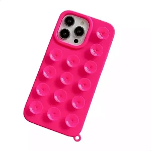 CAPA DE SILICONE VENTOSA IPHONE 12 PRO MAX PINK