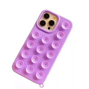 CAPA DE SILICONE VENTOSA IPHONE 13 PINK