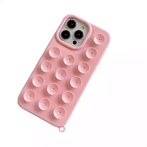 CAPA DE SILICONE VENTOSA IPHONE 14 BRANCO