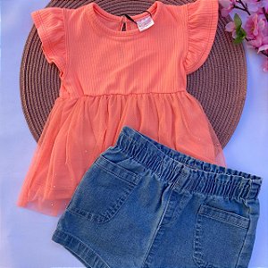 Conjunto Bata e Shorts