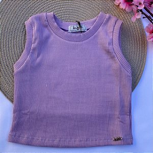 Blusa Cropped Lilás