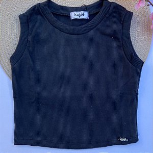 Blusa Cropped Preto