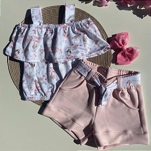 Conjunto Shorts e Blusa