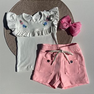 Conjunto Shorts e Blusa