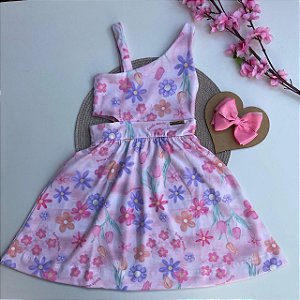 Vestido Florido em Coton