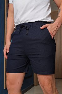 Bermuda de Linho Azul