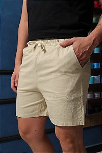 Bermuda de Linho Bege