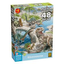 Puzzle Gigante Dinossauros 48 peças