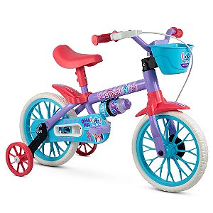 Bicicleta Infantil Disney Stitch Aro 12 Nathor Rodinhas