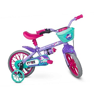 Bicicleta Infantil Caloi Cecizinha aro 12 Rodinhas e Cestinha