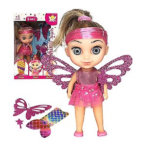 Boneca Sereia, Fada e bailarina - Shiny Angels