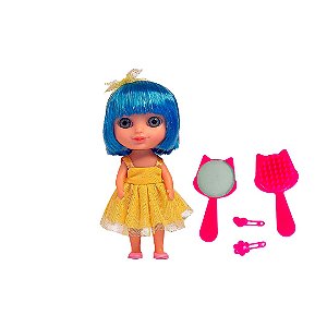 Boneca Violetinha Azul e Acessórios