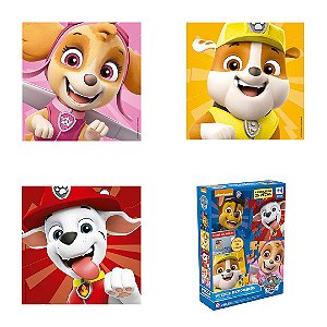Puzzle Decorkids, Patrulha Canina - 4 puzzles de 25 peças