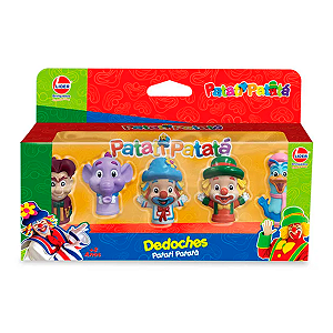 Brinquedo Fantoche Dedo Patati Patatá Vinil Atóxico +3 Anos Dedoche Original