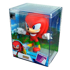 Boneco Vinil Knuckles Turma do Sonic Fandom Box Colecionável
