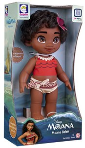 Boneca Moana Bebê Disney Animator Cotiplás - Realismo e Magia