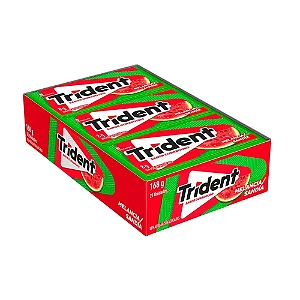 Chiclete Trident Melancia Sem Açúcar 8g 21 Unidades
