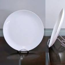 Prato Nadir Opaline Blanc 27 cm Branco