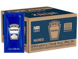 Maionese Heinz Mini Sache 7g Caixa 144 Unidades