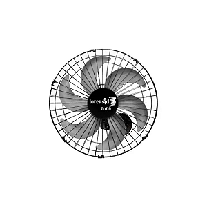 Ventilador Parede 50Cm Preto Tufão Bivolt