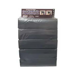 Saco Lixo 200L Preto Condominio 50Un