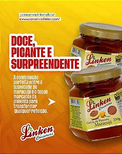 Geleia de Pimenta e Maracujá Linken 250g