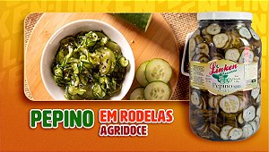 Pepino Agridoce 300g em Rodelas