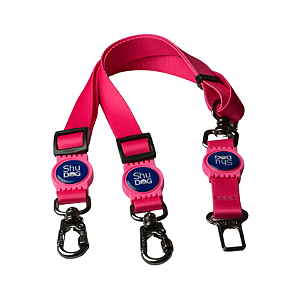 Cinto de Segurança Duplo - Impulso Rosa Neon